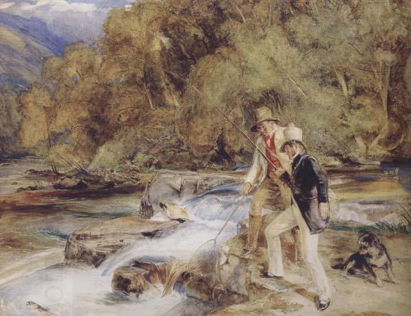 John Frederick Lewis Piscator look you now,you see him plain bring hither the landing net a good one,sixteen inches long See lzaak Walton (mk47)